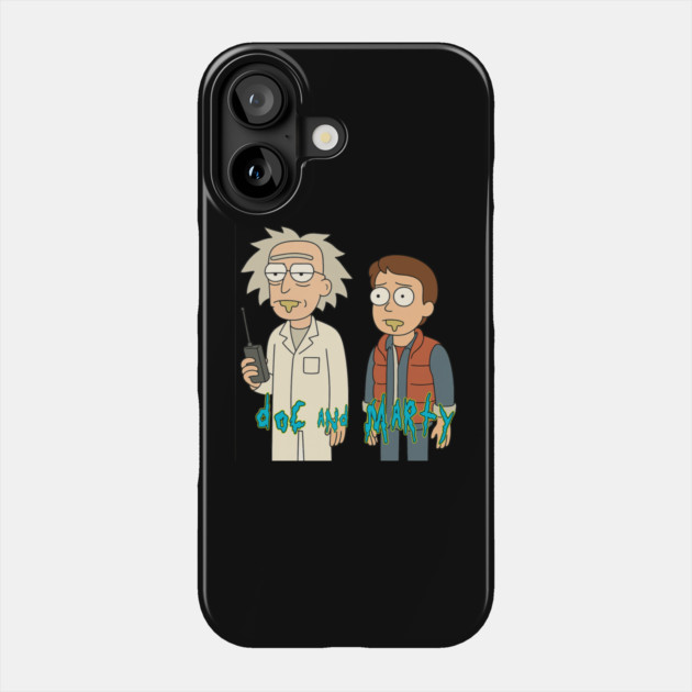Multiverse Mix: Doc and Marty Phone Case by Tv Moments