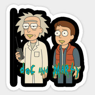 Multiverse Mix: Doc and Marty Sticker