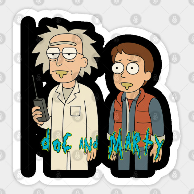 Multiverse Mix: Doc and Marty Sticker by Tv Moments