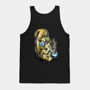 Shame of Life Squirrels smoking a pipe Tank Top