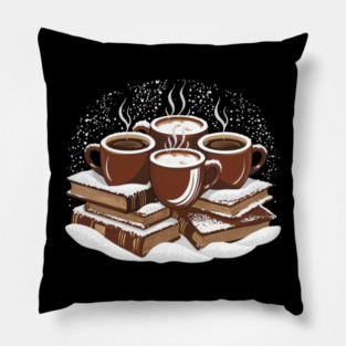 Coffee and Book Lover's Corner Pillow