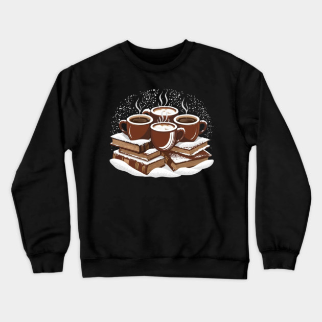 Coffee and Book Lover's Corner Crewneck Sweatshirt by SR8891
