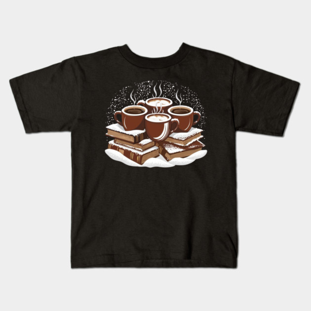 Coffee and Book Lover's Corner Kids T-Shirt by SR8891