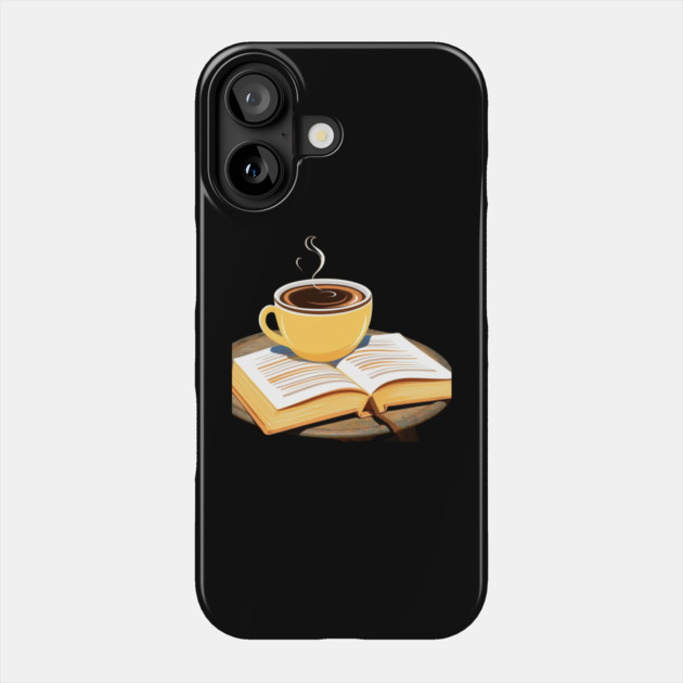 My Ideal Day Coffee and a Book Phone Case by SR8891
