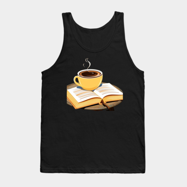 My Ideal Day Coffee and a Book Tank Top by SR8891