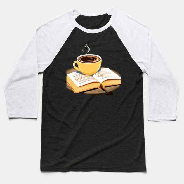 My Ideal Day Coffee and a Book Baseball T-Shirt by SR8891