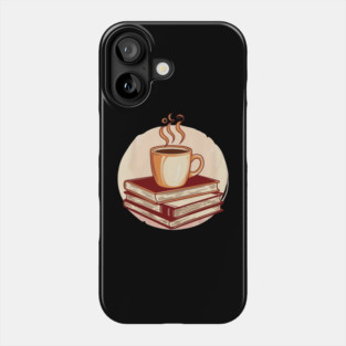 Fueled by Coffee and Books Phone Case