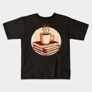 Fueled by Coffee and Books Kids T-Shirt