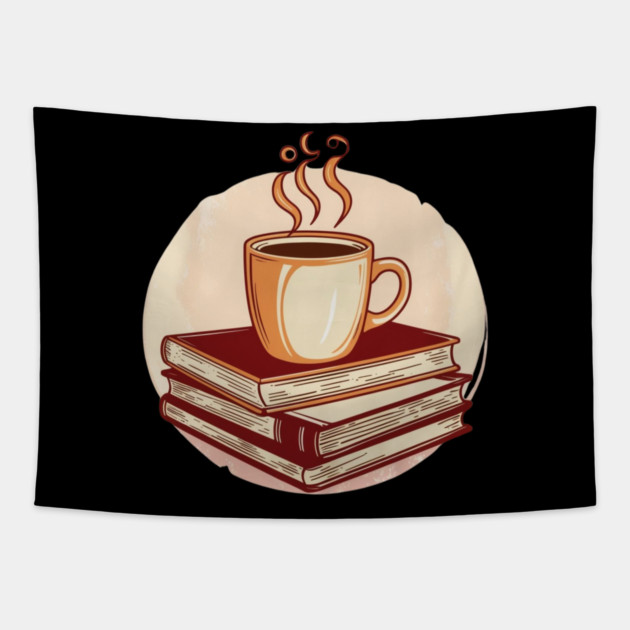 Fueled by Coffee and Books Tapestry by SR8891