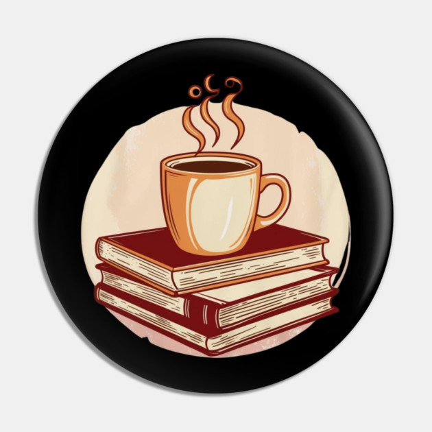 Fueled by Coffee and Books Pin by SR8891