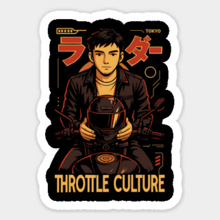 Throttle Culture – Tokyo Biker Style Sticker