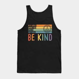 Be Kind Peace Sign Tank Top