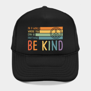 Be Kind Peace Sign Hat