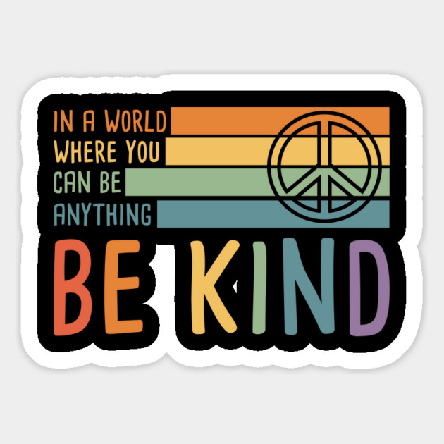 Be Kind Peace Sign Magnet by UrbanLifeApparel