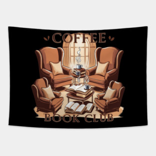 Coffee Book Club Tapestry