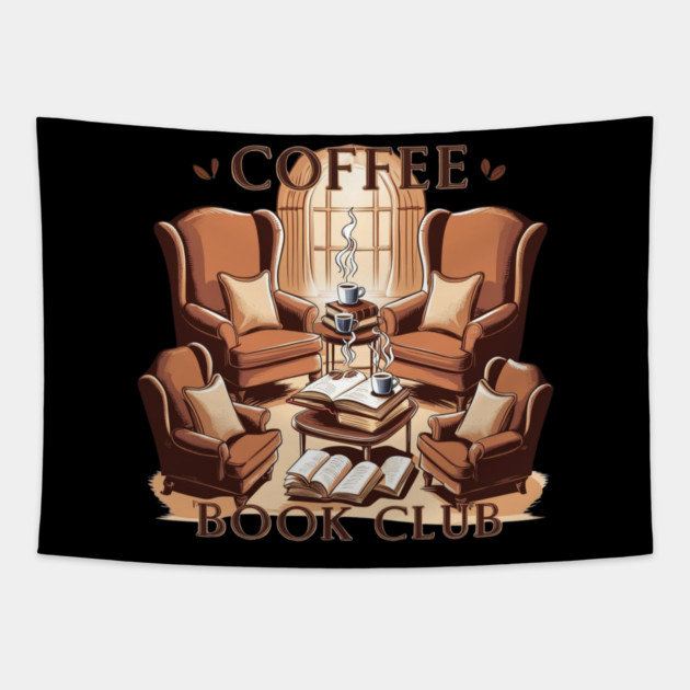 Coffee Book Club Tapestry by SR8891