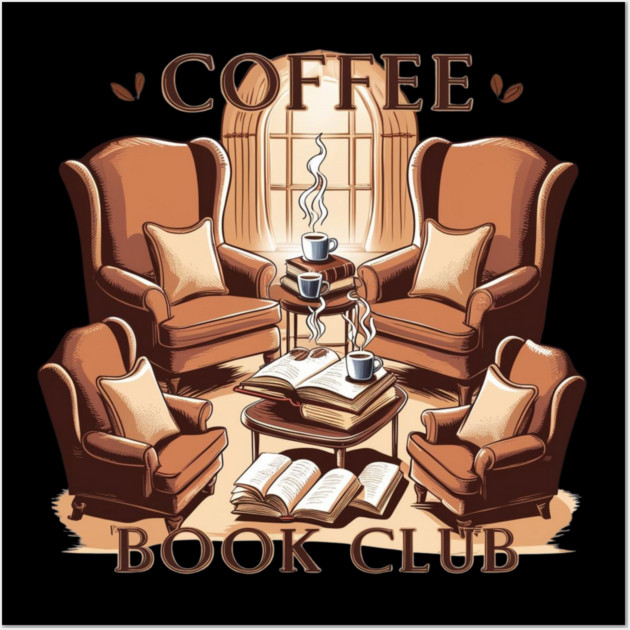 Coffee Book Club Wall Art by SR8891