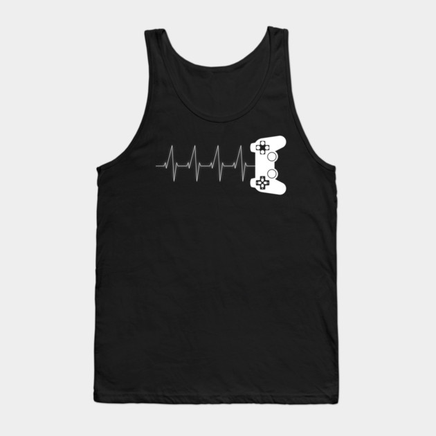 Gamer Heartbeat Tank Top by UrbanLifeApparel