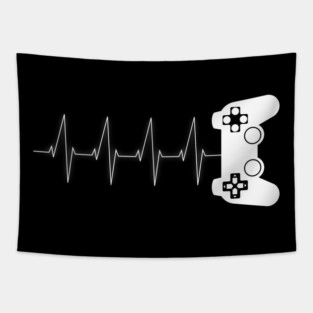 Gamer Heartbeat Tapestry