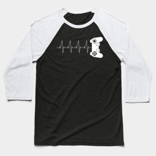 Gamer Heartbeat Baseball T-Shirt