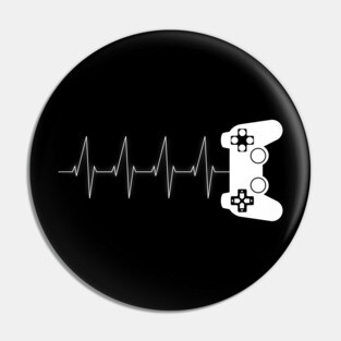 Gamer Heartbeat Pin