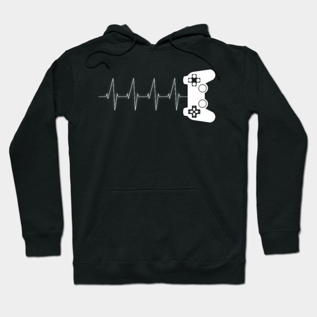 Gamer Heartbeat Hoodie by UrbanLifeApparel