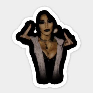 Rhea Ripley Vintage Color On Dark Sticker