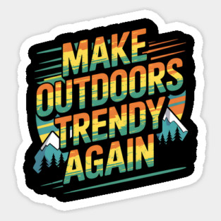 Outdoors Sticker