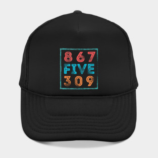 8675309 Funny Nostalgic and Vintage 80s Retro Gen X Hat