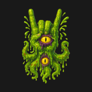 RAISE THE HORNS! Slime Bucket T-Shirt