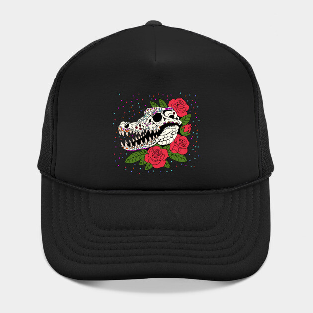 June's Rose & Crocodile Skull by H. R. Sinclair