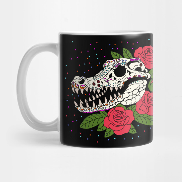 June's Rose & Crocodile Skull by H. R. Sinclair