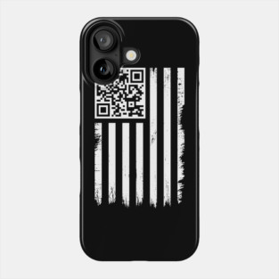 QR Code Trump Dance USA Flag Distressed Phone Case