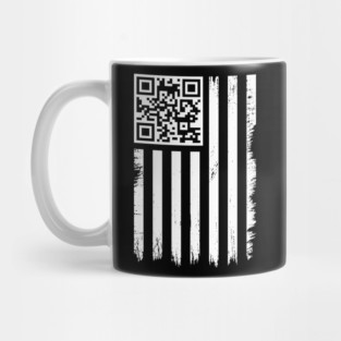 QR Code Trump Dance USA Flag Distressed Mug