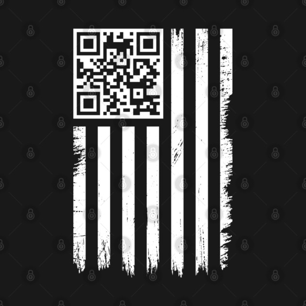 QR Code Trump Dance USA Flag Distressed by lisanna