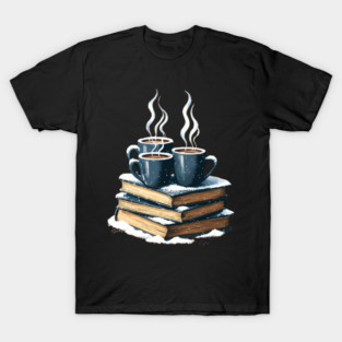 coffee books and snow T-Shirt