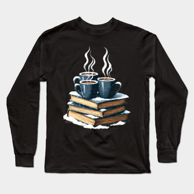 coffee books and snow Long Sleeve T-Shirt by SR8891