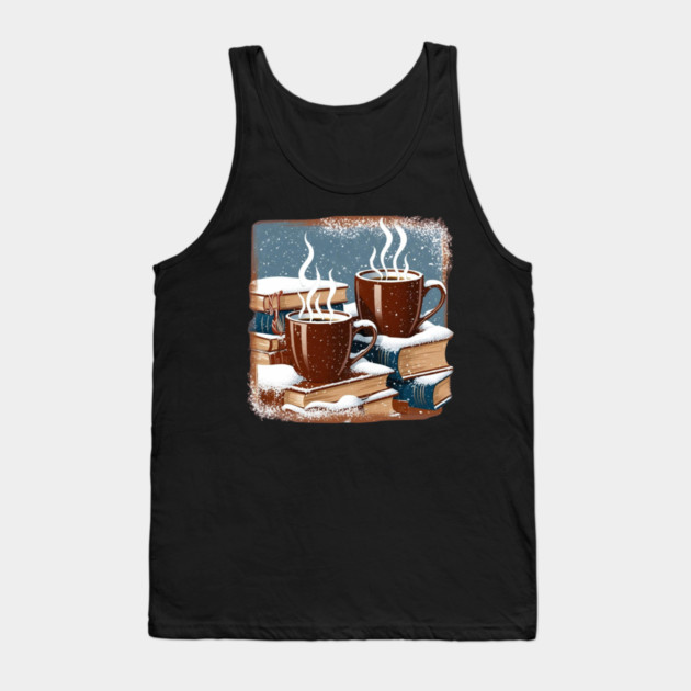 books coffee and snow Tank Top by SR8891