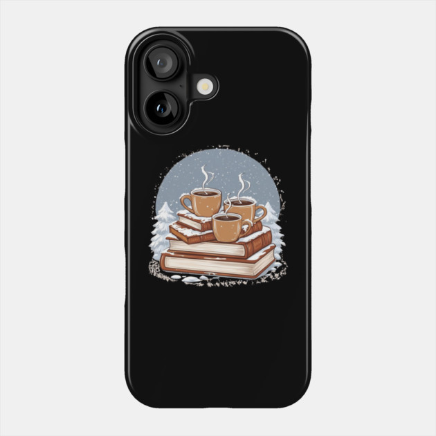 lover book coffee with snow life Phone Case by SR8891