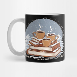 lover book coffee with snow life Mug
