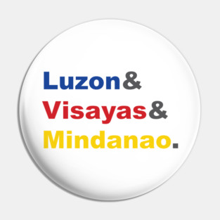 Philippines: Luzon Visayas Mindanao Pin