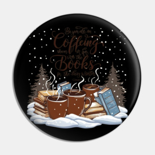 books coffee happy snow Pin