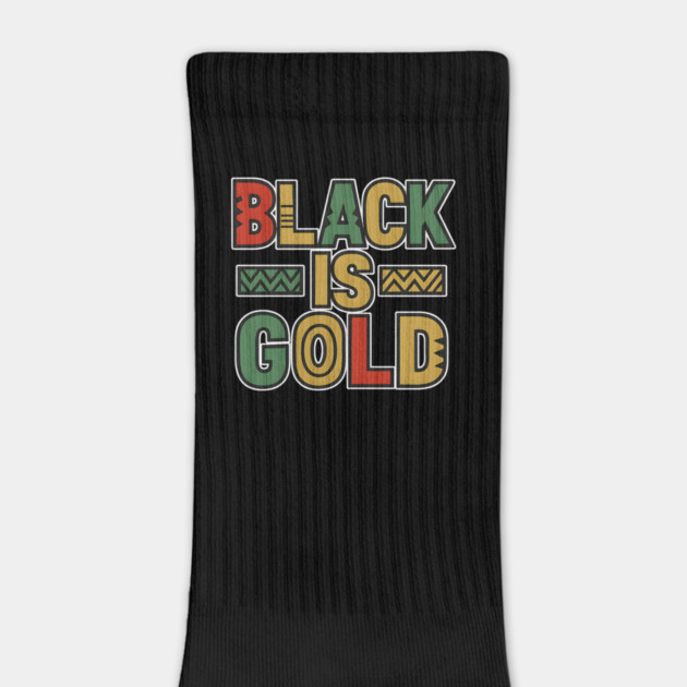 Black Is Gold – Afrocentric Pride Typography by Roots In Royalty