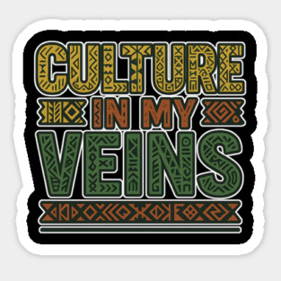 Culture In My Veins – Afro Heritage Power Art Magnet