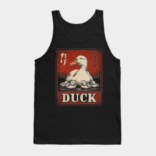 Mother Duck and her Ducklings - Ukiyo-e Style Tank Top