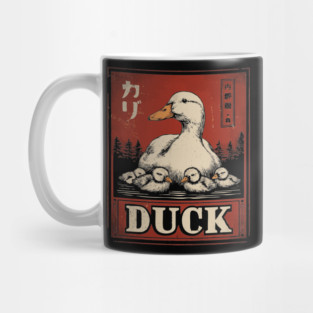 Mother Duck and her Ducklings - Ukiyo-e Style Mug
