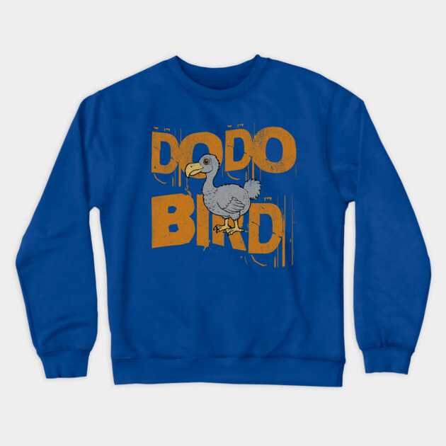 Funny Dodo Bird Vintage Graphic – Extinct Bird Cartoon Crewneck Sweatshirt by DonWillisJrArt