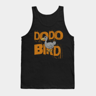 Funny Dodo Bird Vintage Graphic – Extinct Bird Cartoon Tank Top