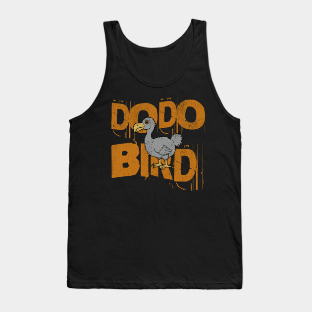 Funny Dodo Bird Vintage Graphic – Extinct Bird Cartoon Tank Top by DonWillisJrArt