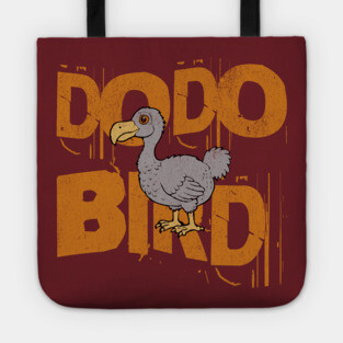 Funny Dodo Bird Vintage Graphic – Extinct Bird Cartoon Tote